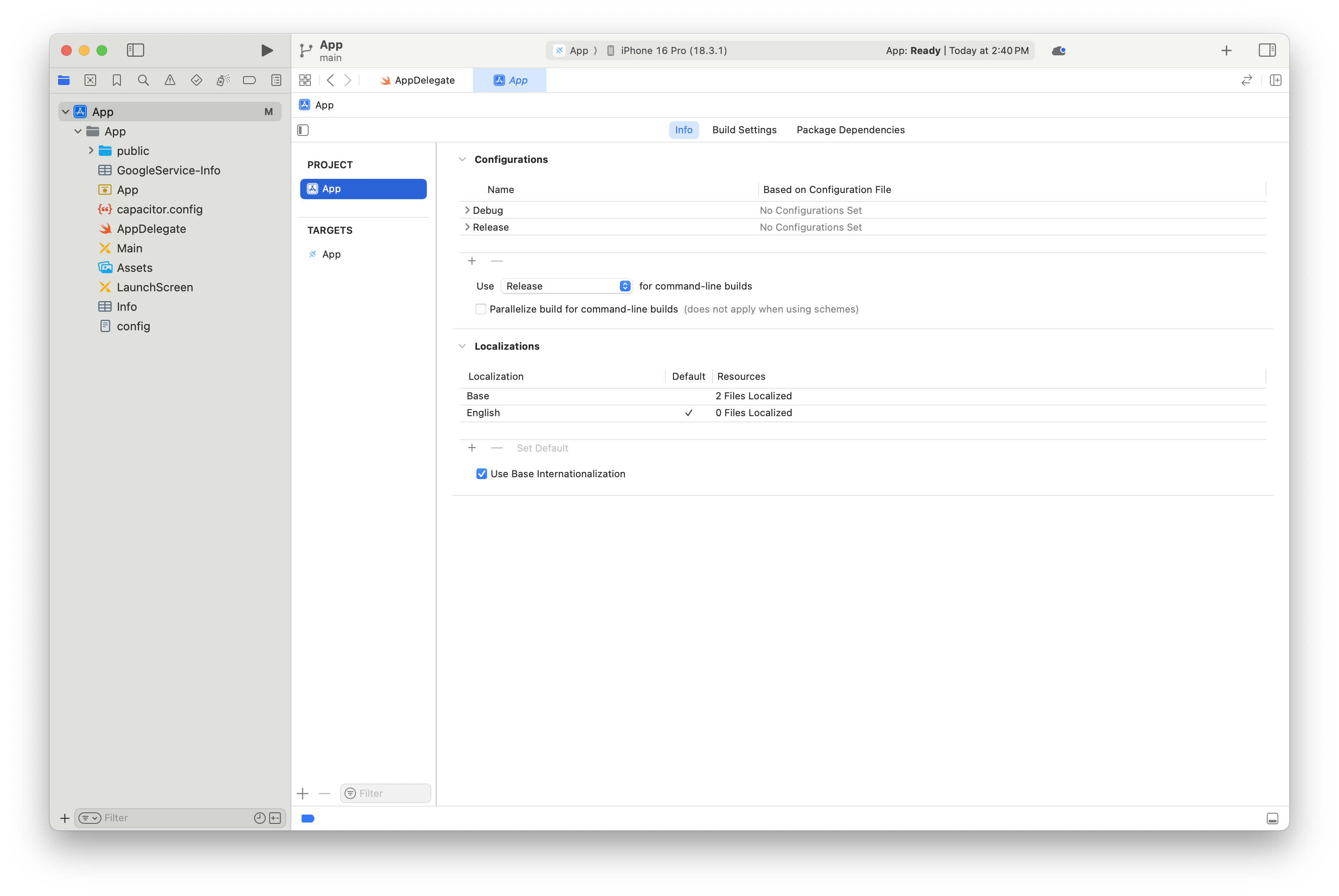 Migrate Step 1